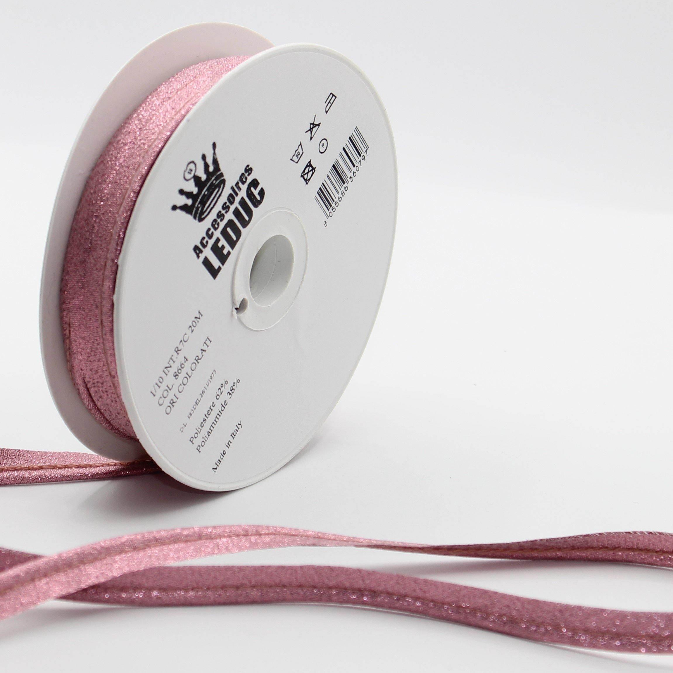 20MT or 100MT - LUREX PIPING / 10mm (8+2mm) #SBI524 - ACCESSOIRES LEDUC BV