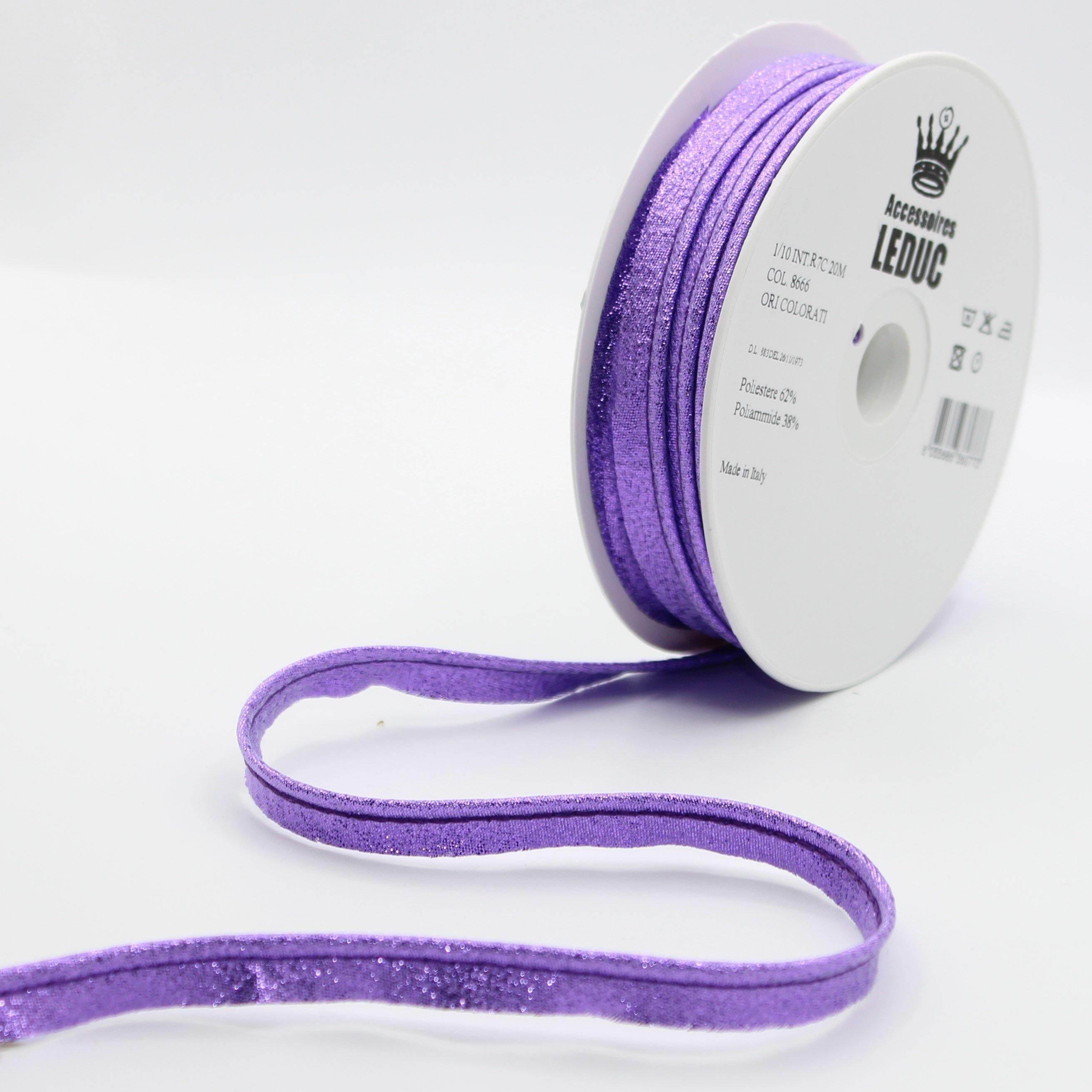 20MT or 100MT - LUREX PIPING / 10mm (8+2mm) #SBI524 - ACCESSOIRES LEDUC BV