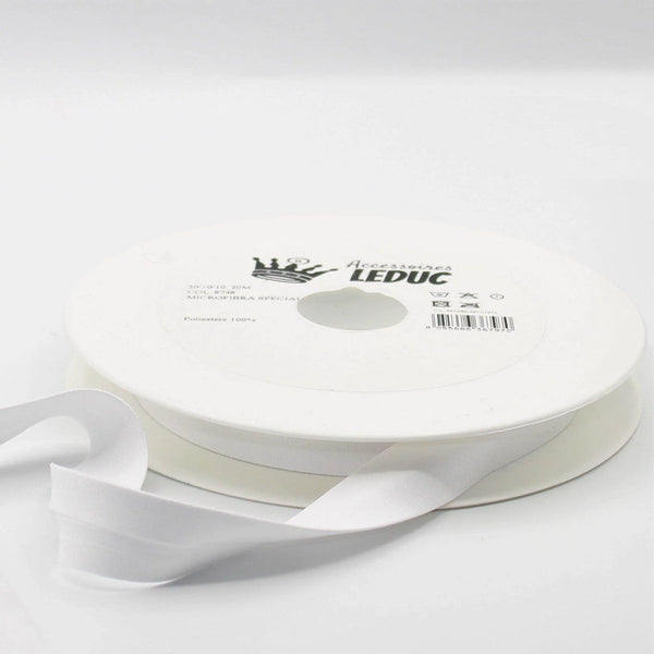 20 meters Folded Suede Bias Binding 20mm (20mm+10mm+10mm) - ACCESSOIRES LEDUC BV