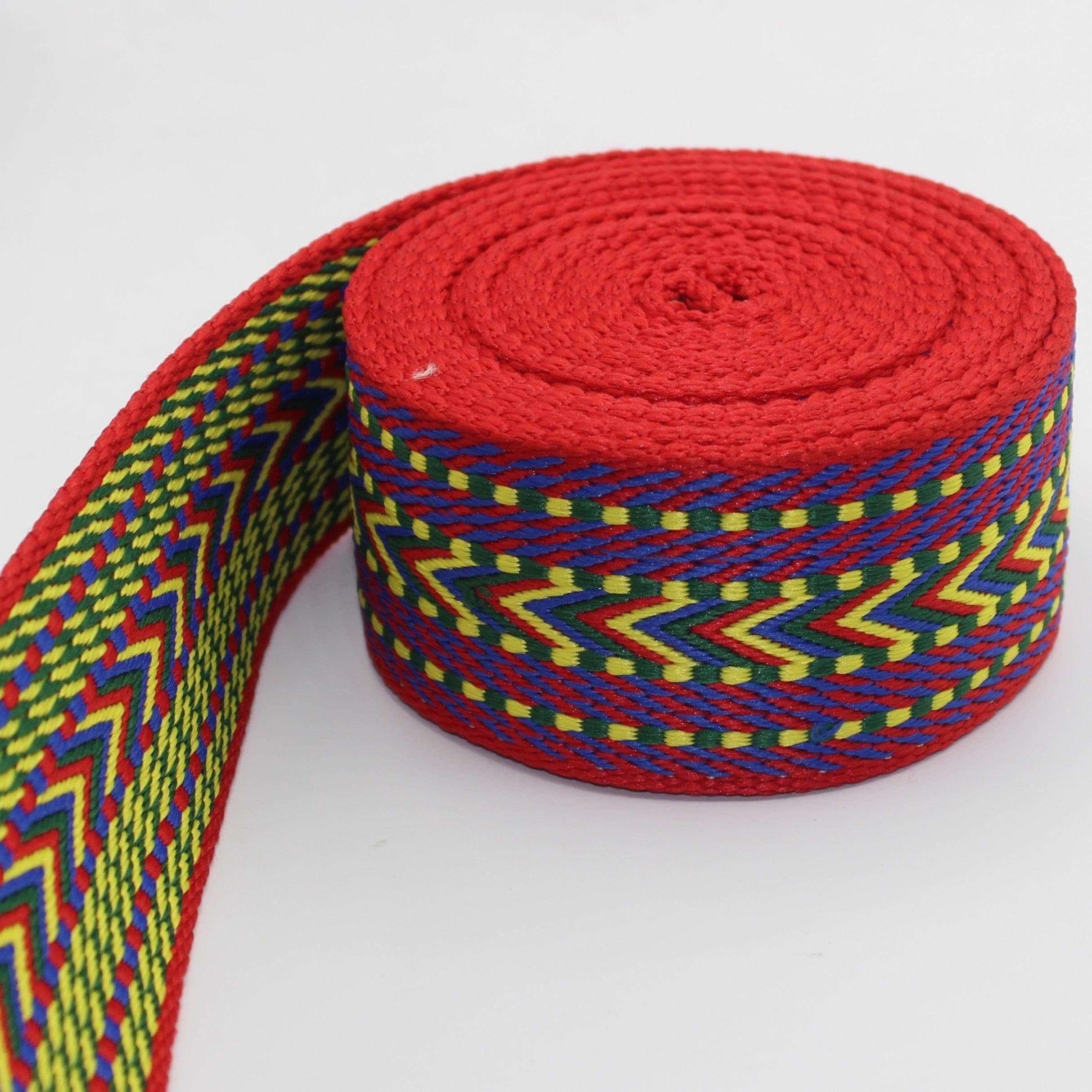5 meters Colored Webbing with Arrows 50mm #RUB3517 - ACCESSOIRES LEDUC BV