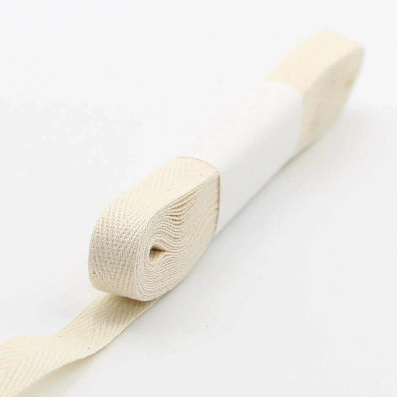 5 Meters Herringbone Tape 100% Cotton White Black or Ecru - ACCESSOIRES LEDUC BV