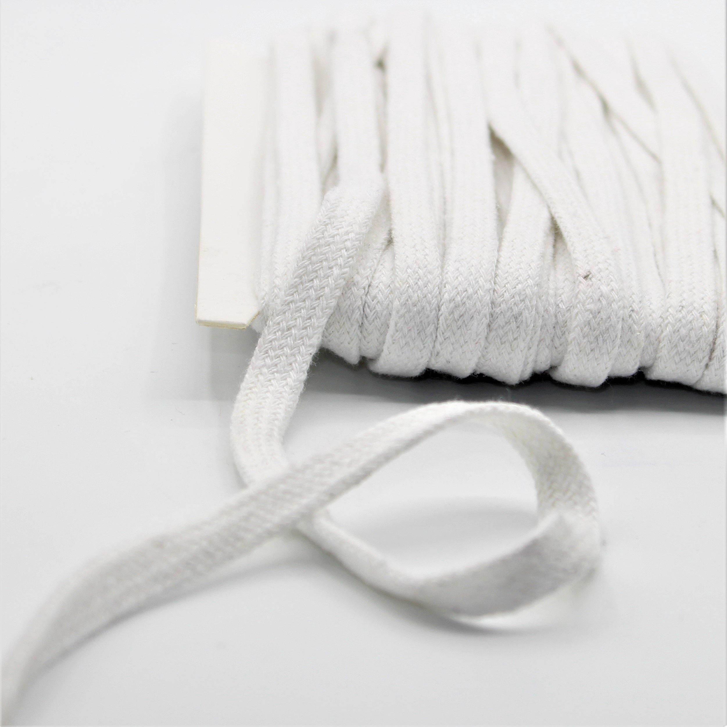 20 Meters Flat Cotton Cord 10mm #COR3010 - ACCESSOIRES LEDUC BV
