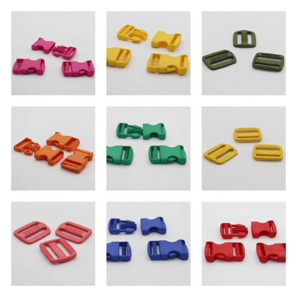Coloured Set Clip Buckles and Loop 30mm 3x #BNY3500 - ACCESSOIRES LEDUC BV