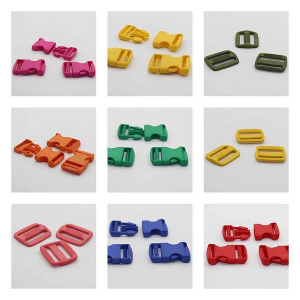 Coloured Set Clip Buckles and Loop 30mm 3x #BNY3500 - ACCESSOIRES LEDUC BV