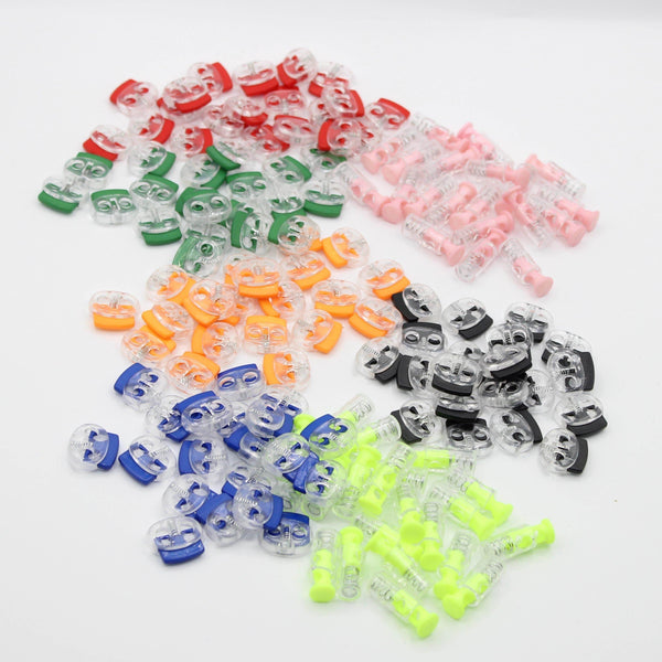 20 Colourful Cord Stoppers - ACCESSOIRES LEDUC BV