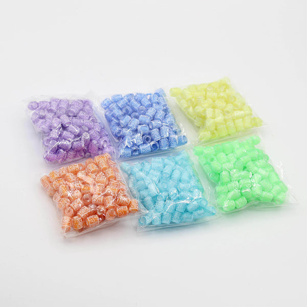 6 Bags of Ethnic Beads in 6 colours - ACCESSOIRES LEDUC BV