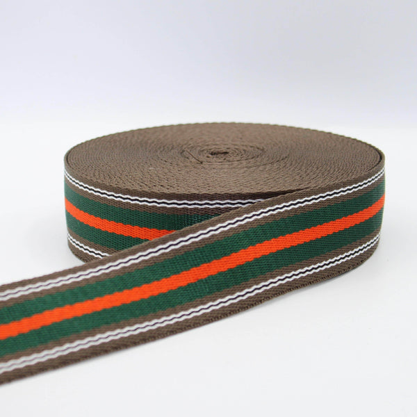 5 meters Sports Striped Webbing 40mm #RUB1916 - ACCESSOIRES LEDUC BV