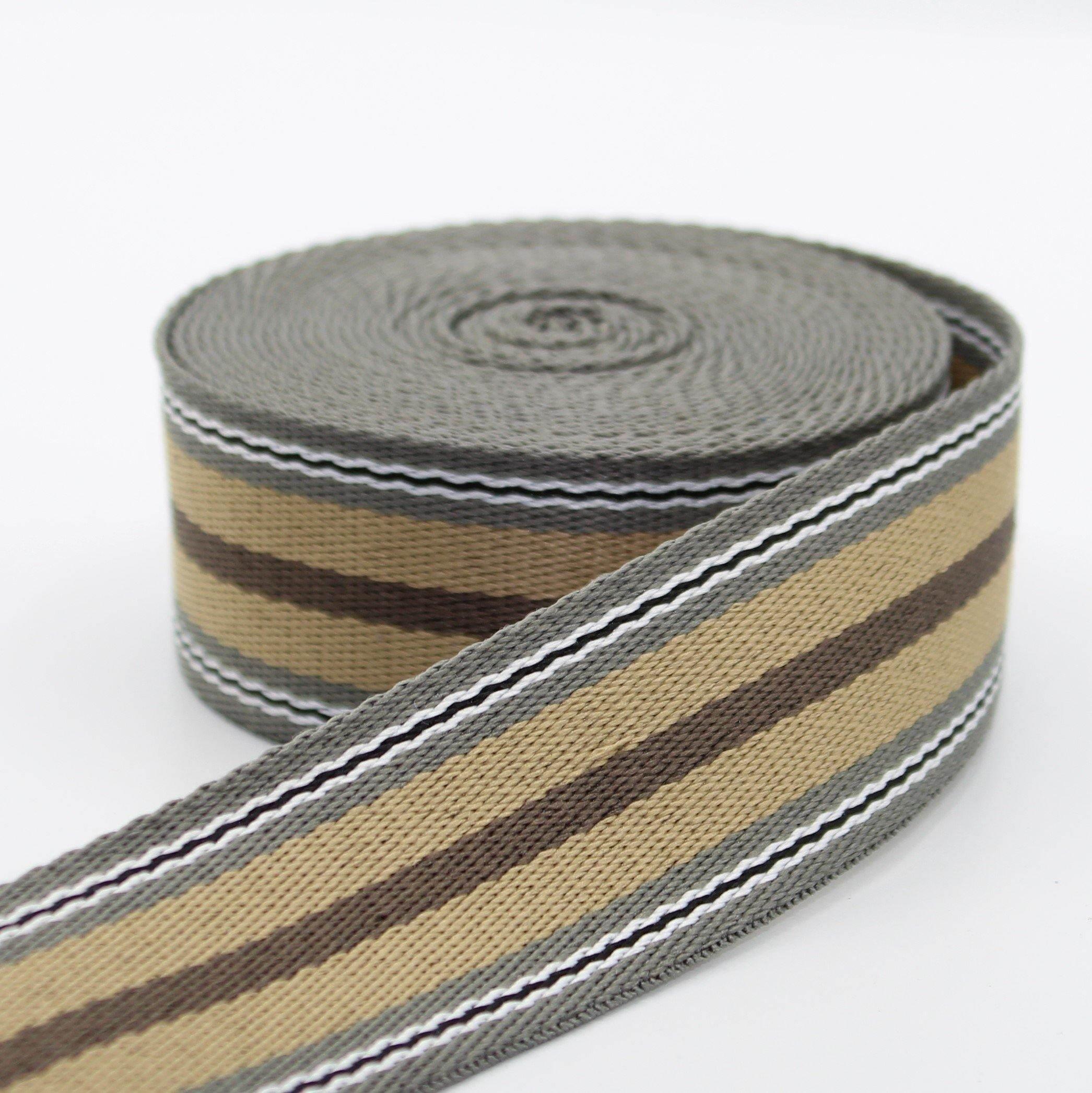 5 meters Sports Striped Webbing 40mm #RUB1916 - ACCESSOIRES LEDUC BV