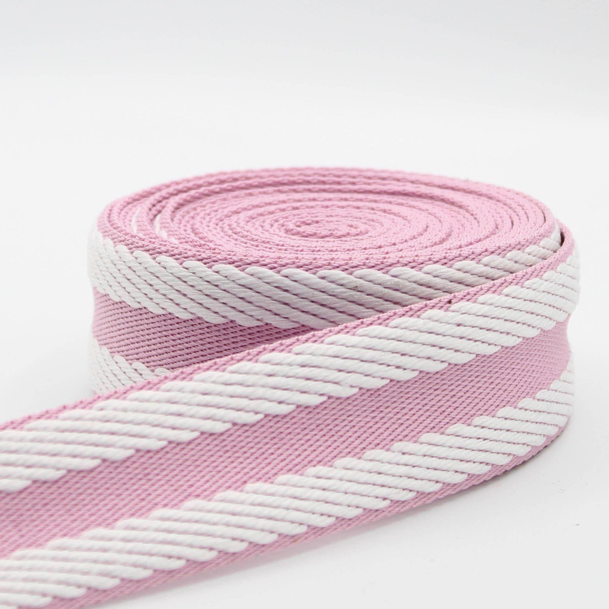 5 meters Herringbone Striped Webbing 40mm #RUB1914 - ACCESSOIRES LEDUC BV