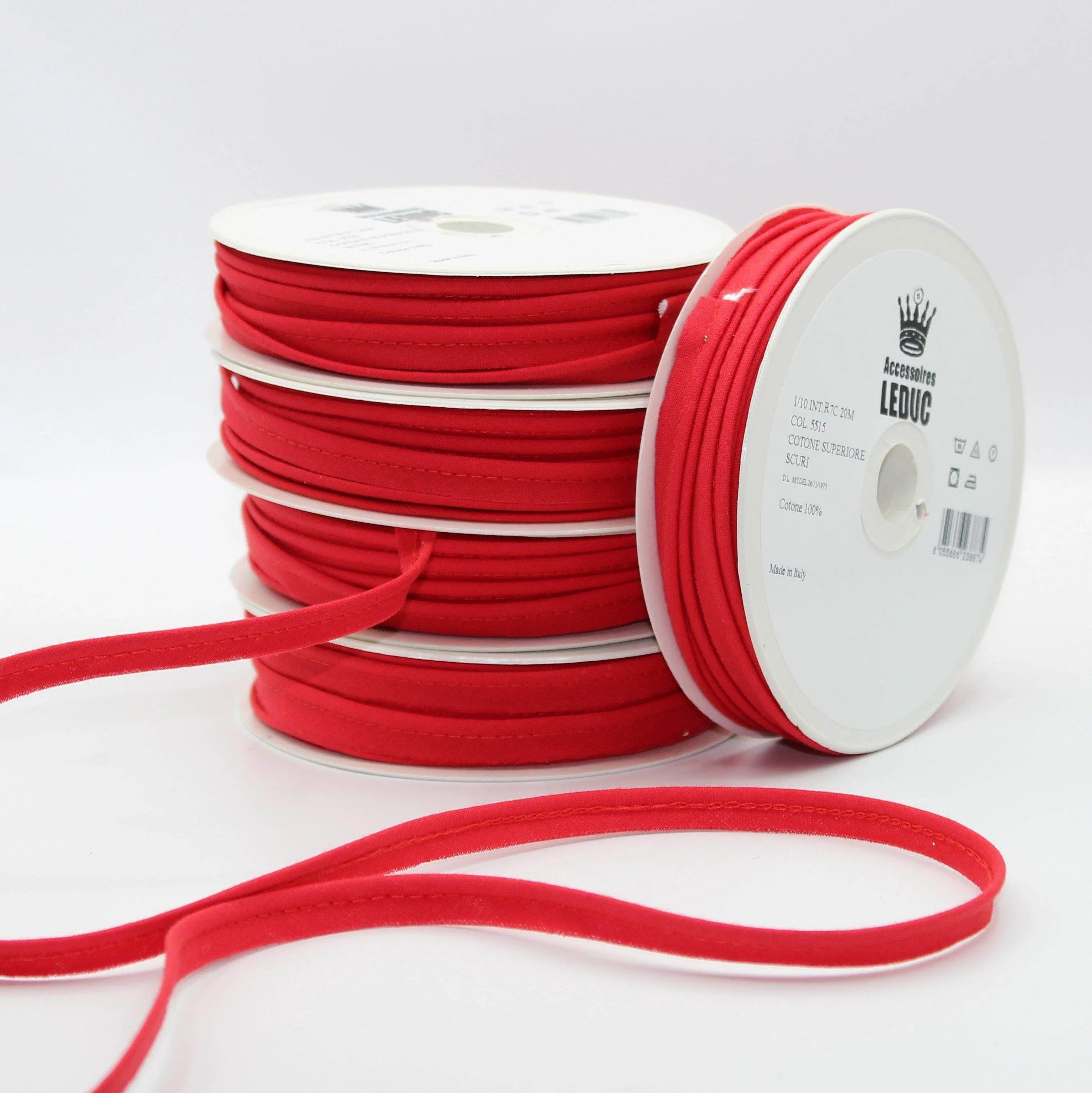 100MT - COTTON PIPING / 10mm (8+2mm) - ACCESSOIRES LEDUC BV