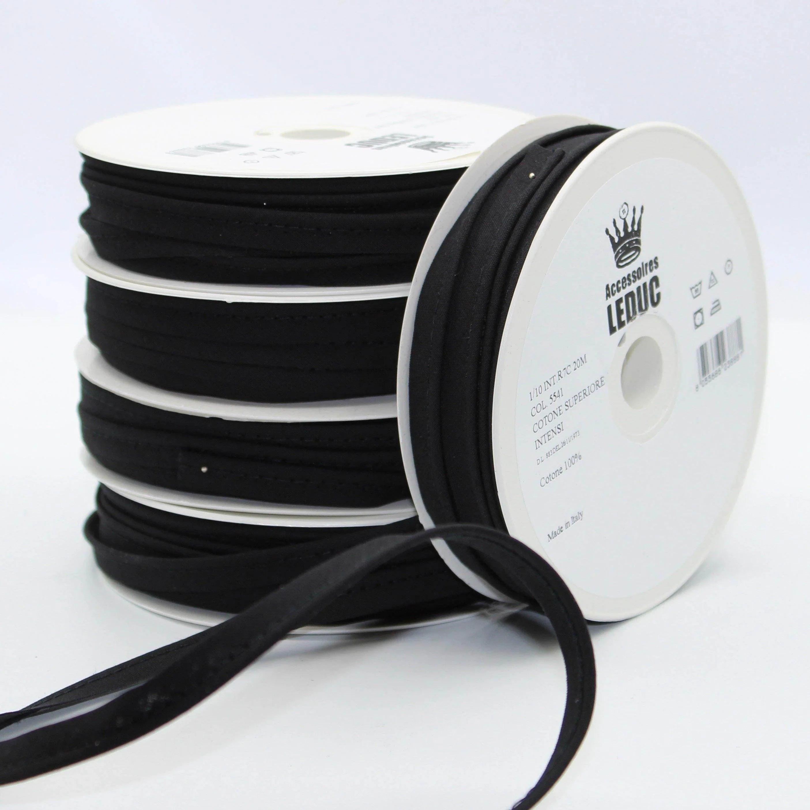 100MT - COTTON PIPING / 10mm (8+2mm) - ACCESSOIRES LEDUC BV