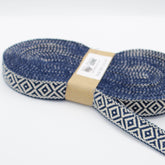 25mm Navy / White Ethnic Tape **10 Meters** - ACCESSOIRES LEDUC BV