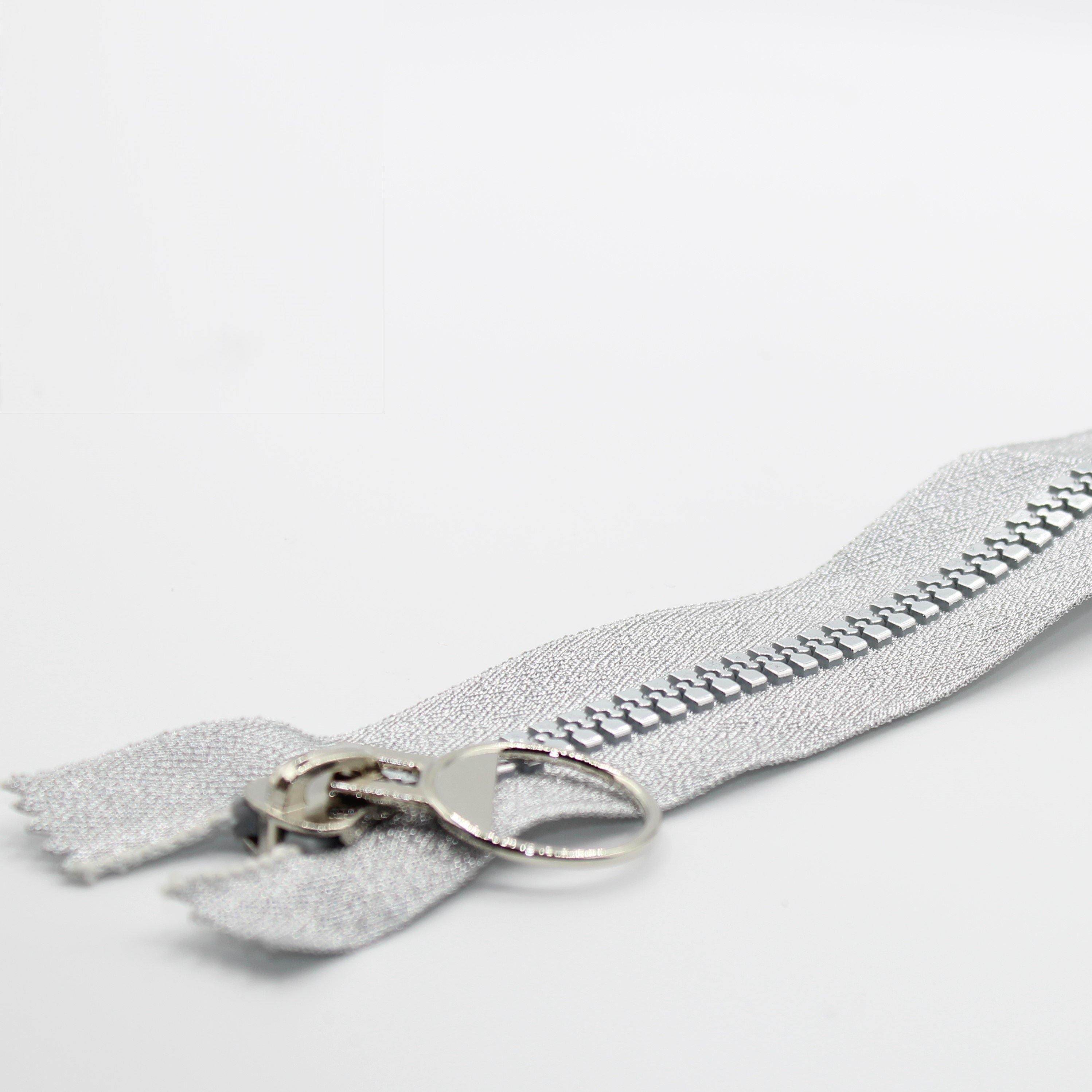 Silver Zipper 35, 50, 55 or 60cm - ACCESSOIRES LEDUC BV