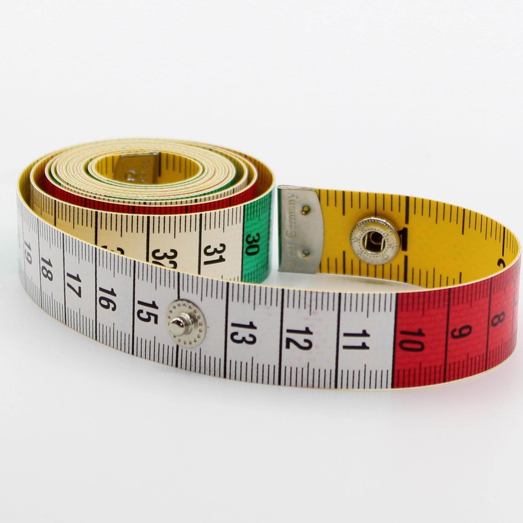 150cm High Quality Measure Tape with Snap Button CM / Inches #HAB1x018 - ACCESSOIRES LEDUC BV