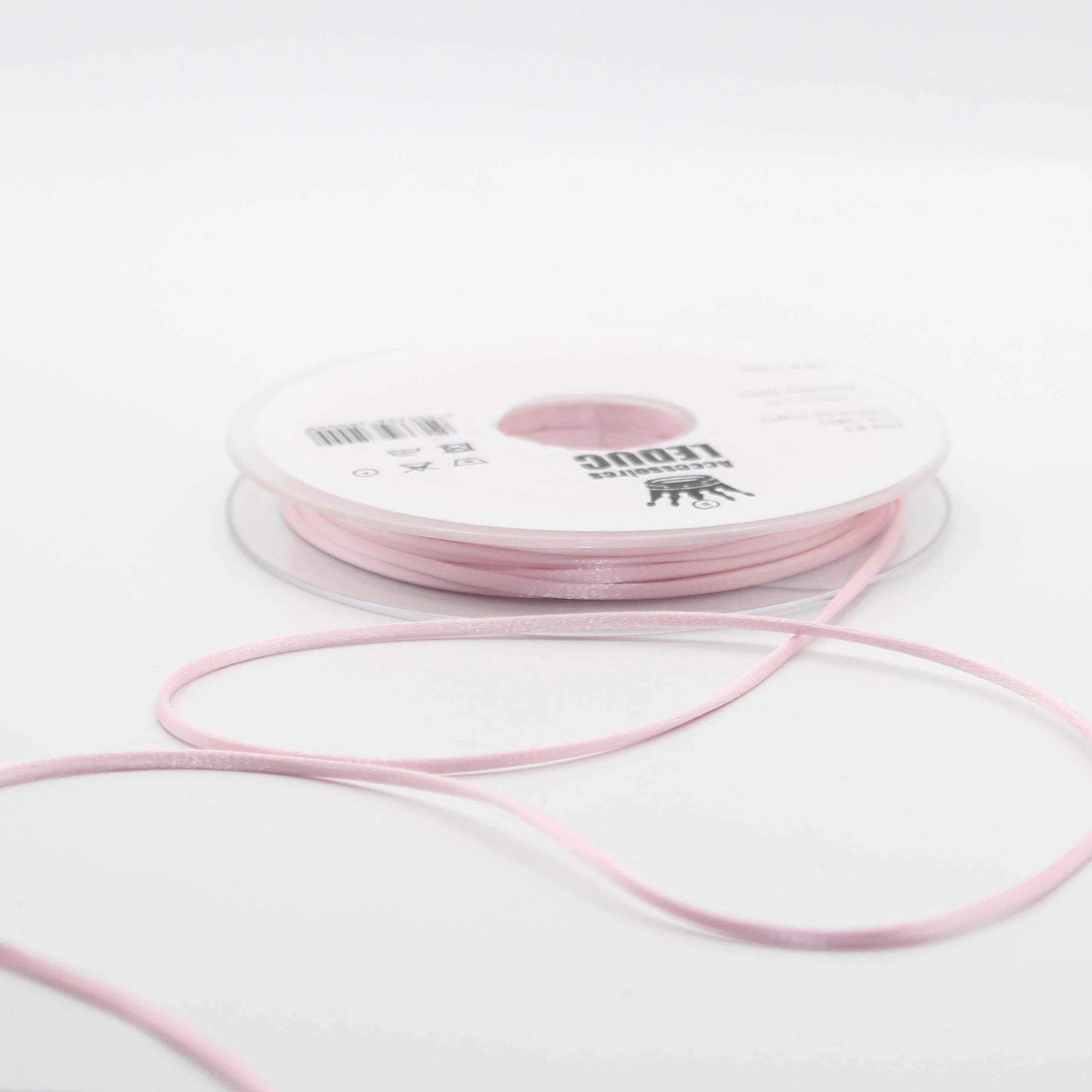 25 METERS - coloured rat tail 2MM - 100% Polyester - Made in Italy - ACCESSOIRES LEDUC BV