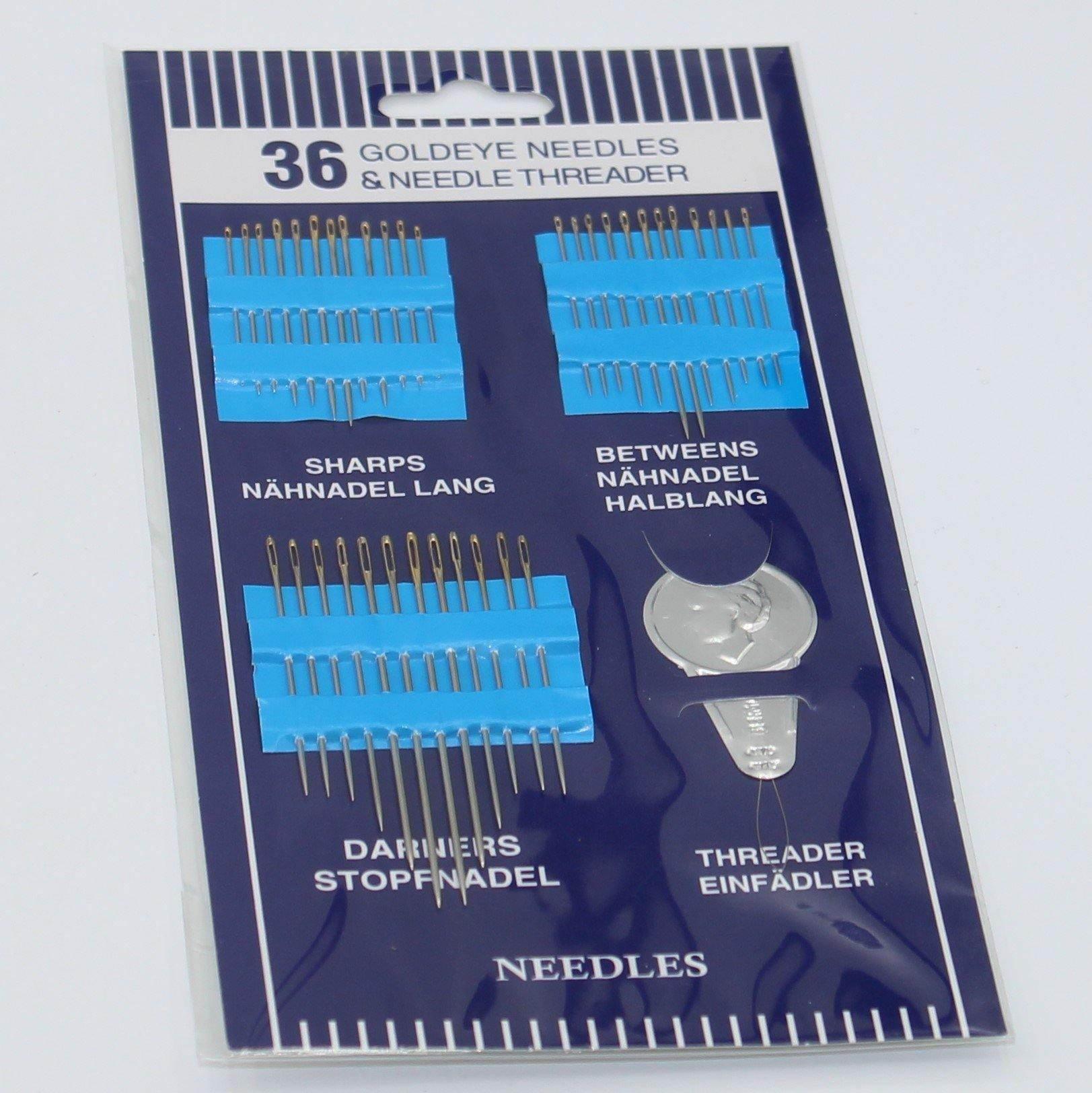 Goldeye Hand Sewing NEEDLES - 36 pieces - ACCESSOIRES LEDUC BV