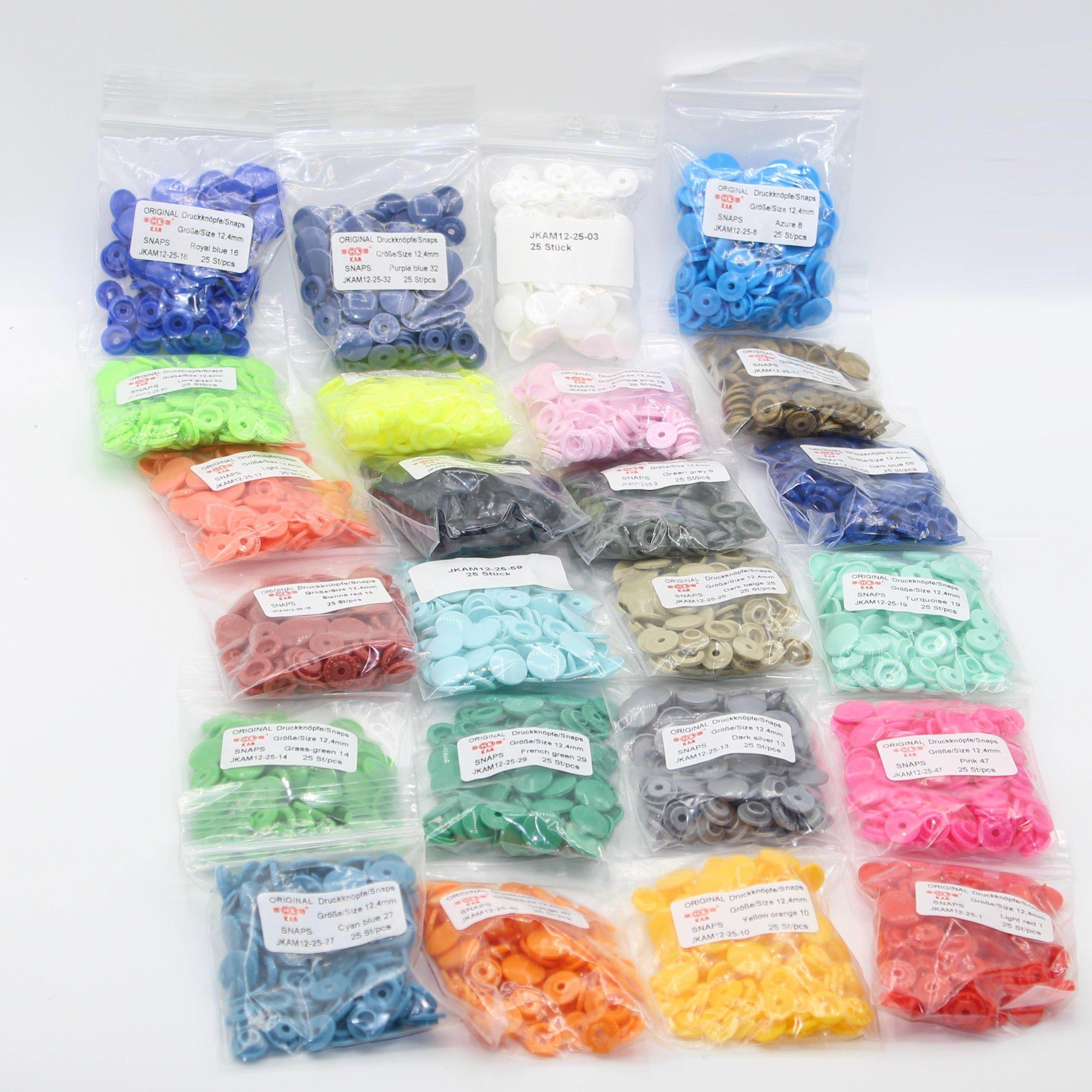 Bag of 25 Kam Snap Buttons size 12.4mm - ACCESSOIRES LEDUC BV