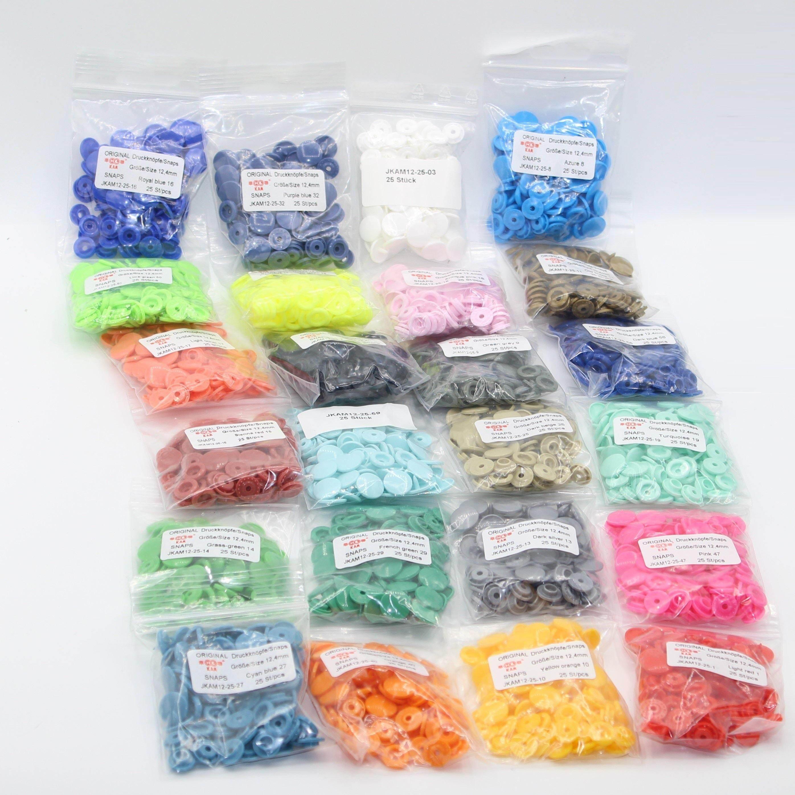 Bag of 25 Kam Snap Buttons size 12.4mm - ACCESSOIRES LEDUC BV