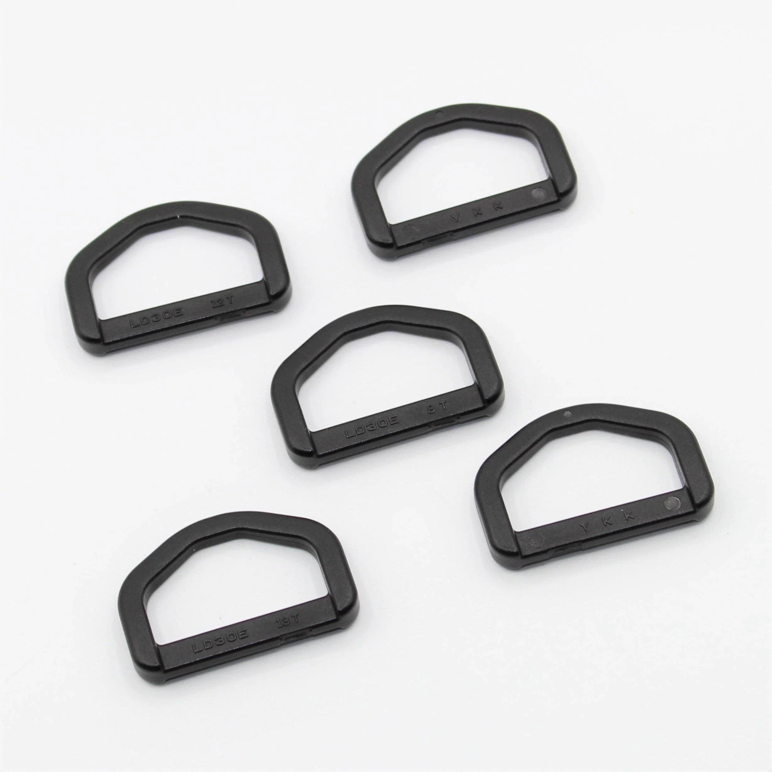 YKK Plastic Buckles / Lobster Hooks for 30mm or 40mm Tape/Webbing col Black - ACCESSOIRES LEDUC BV