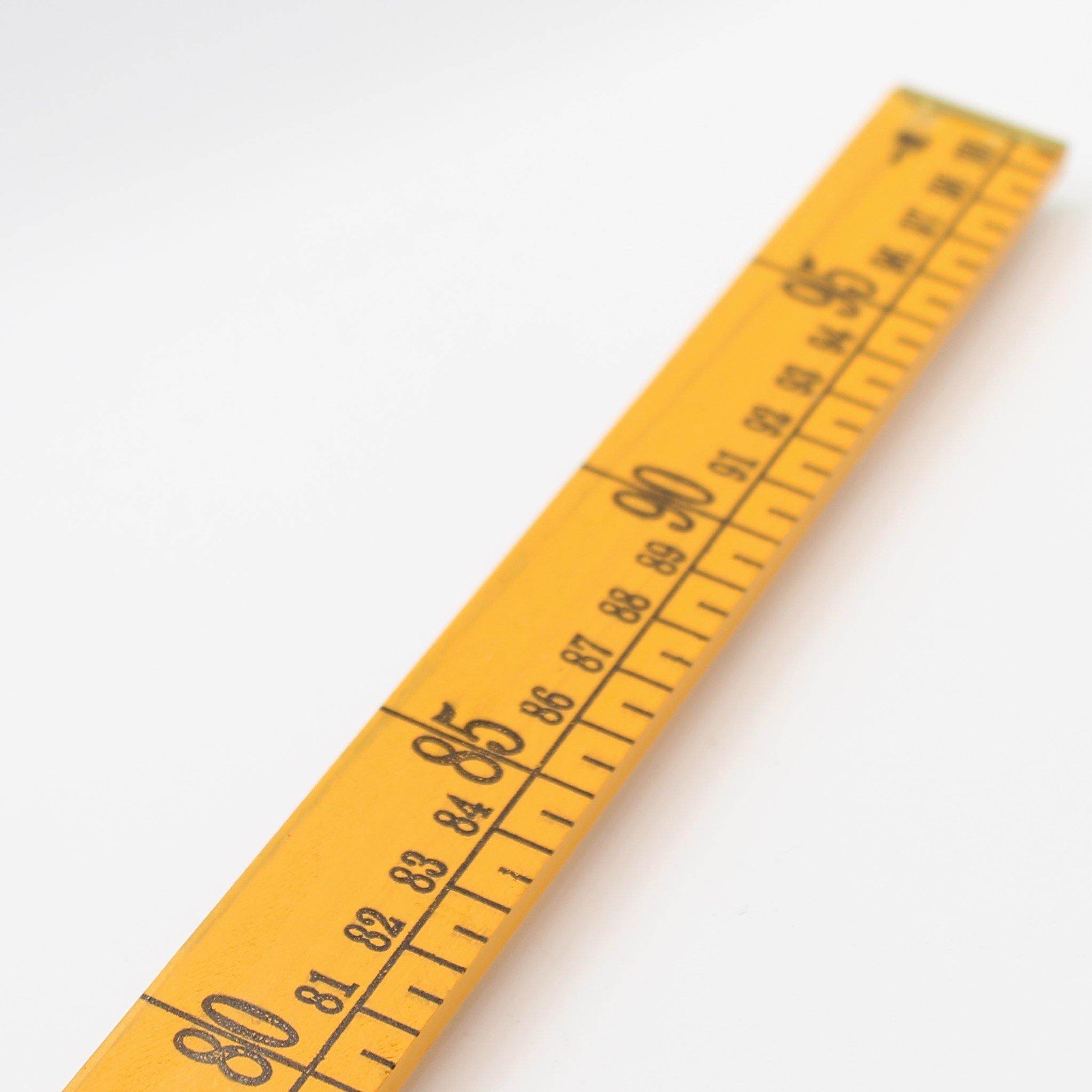 Yellow Meter Stick Wooden Ruler - ACCESSOIRES LEDUC BV