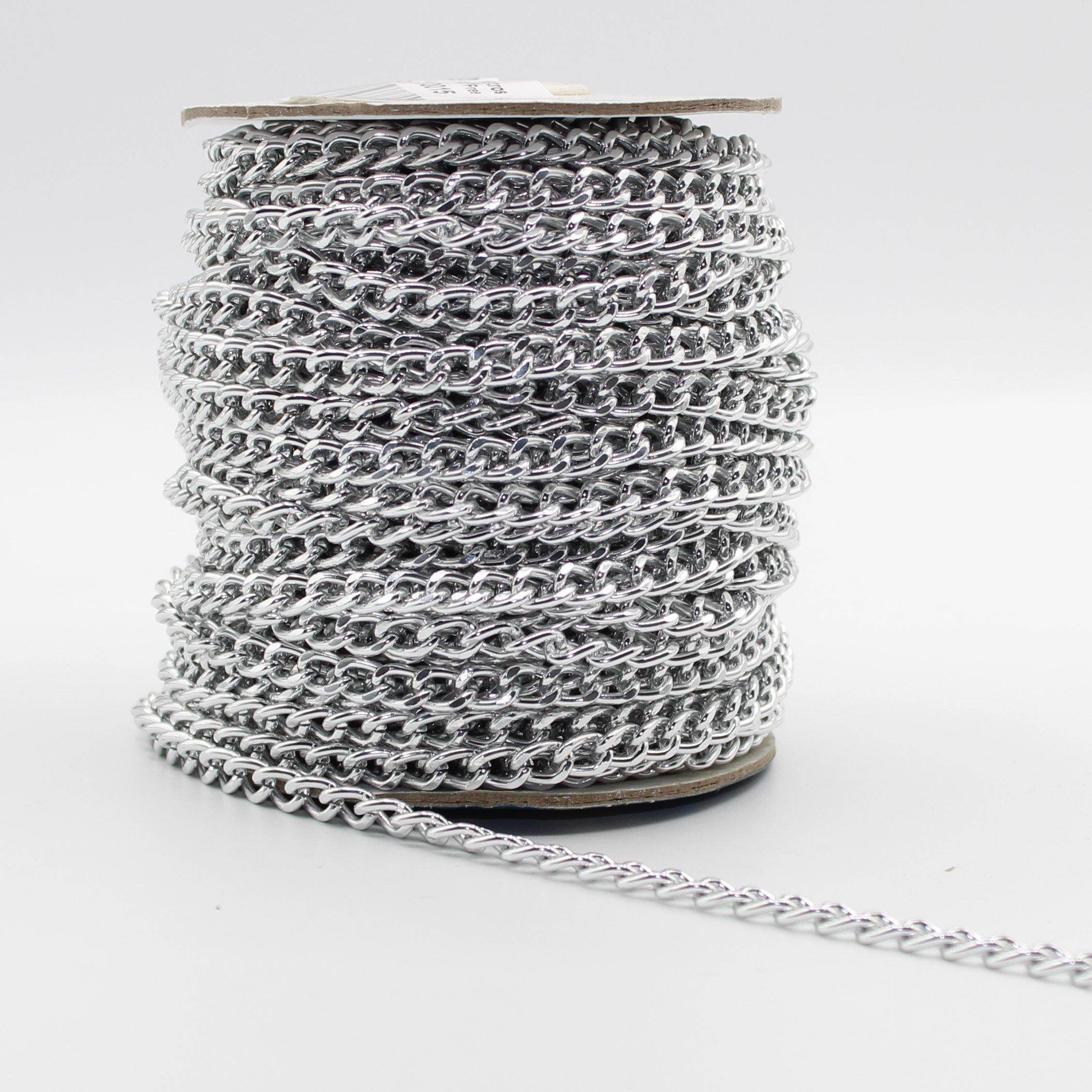 Nickel Free Aluminium Chains (with 5x8mm Rings) 5 meters - ACCESSOIRES LEDUC BV