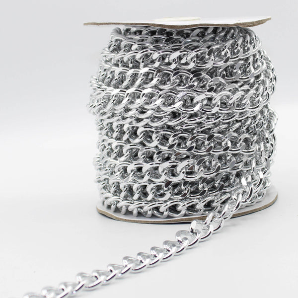 Nickel Free Aluminium Chains (with 12x15mm Rings) 5 meters - ACCESSOIRES LEDUC BV