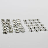 Snap Fasteners Buttons in Metal Silver or Black (Sew on) - ACCESSOIRES LEDUC BV
