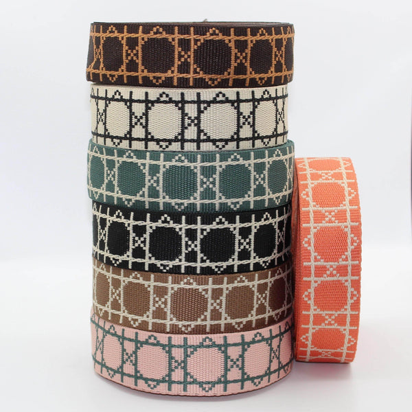 5 Meters 38mm Octagone Webbing #RUB1947 - ACCESSOIRES LEDUC BV