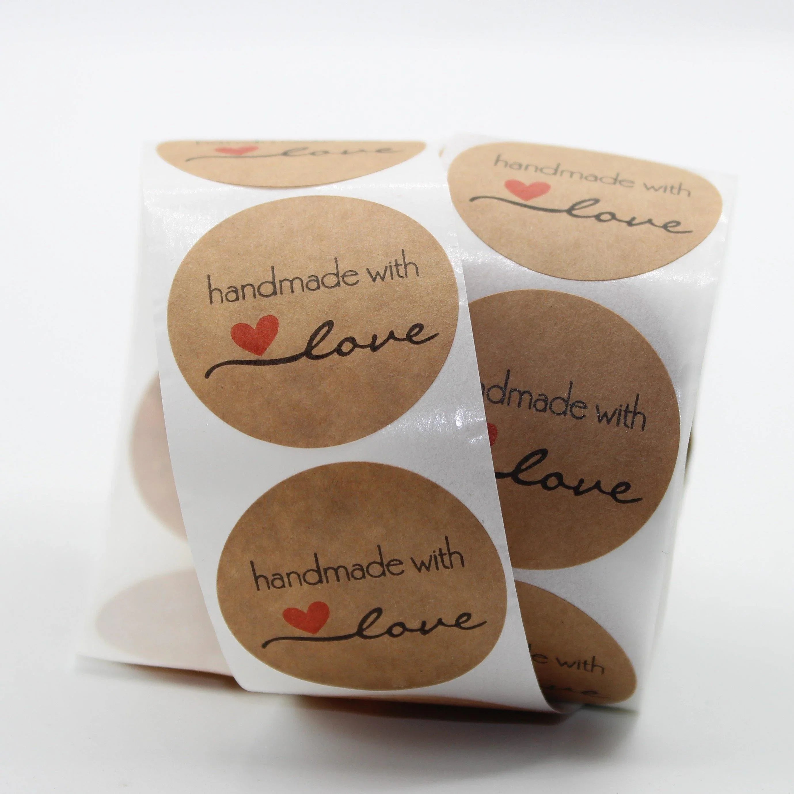 Roll of 500 Sticky Paper Labels "Handmade" - ACCESSOIRES LEDUC