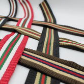 5 meters Fancy Striped Webbing 40mm #RUB1906 - ACCESSOIRES LEDUC BV