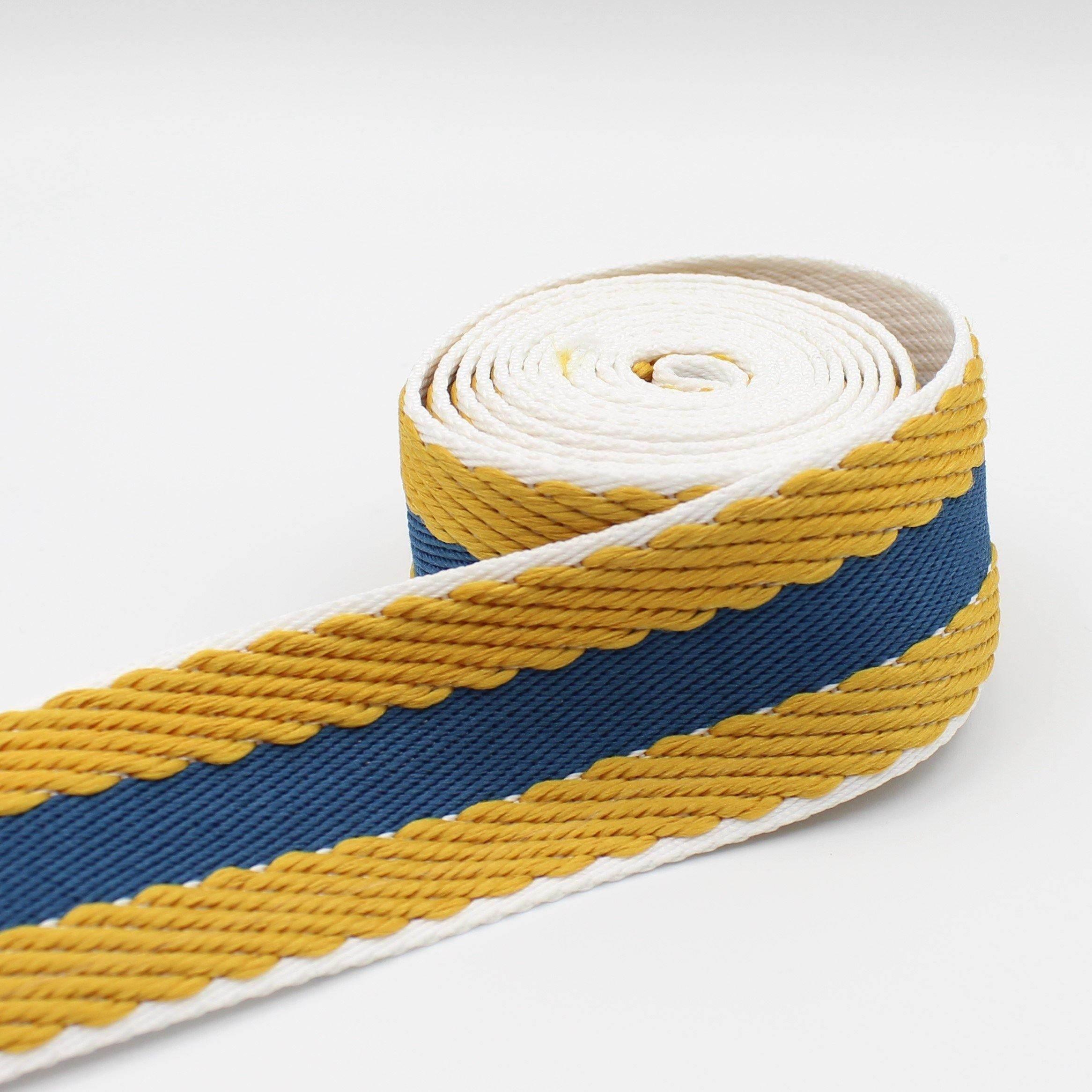 5 meters Herringbone Striped Webbing 40mm #RUB1914 - ACCESSOIRES LEDUC BV