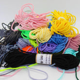 10 meters soft coloured elastic for masks 3mm - ACCESSOIRES LEDUC BV