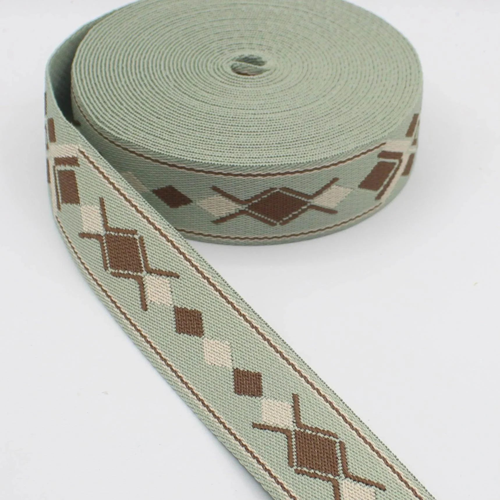5 meters 38mm Amerindian Ethnic Webbing #RUB1996 - ACCESSOIRES LEDUC BV