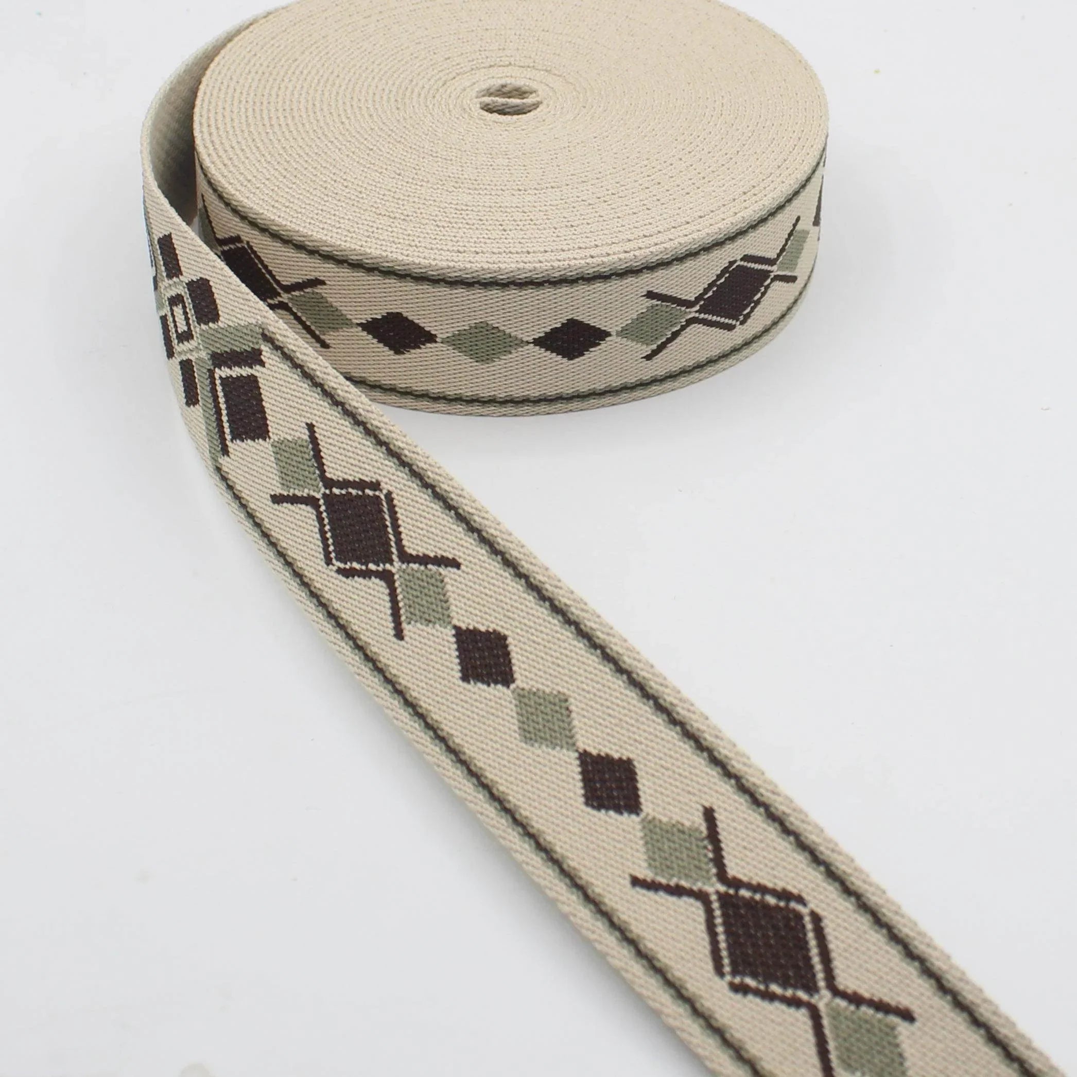 5 meters 38mm Amerindian Ethnic Webbing #RUB1996 - ACCESSOIRES LEDUC BV