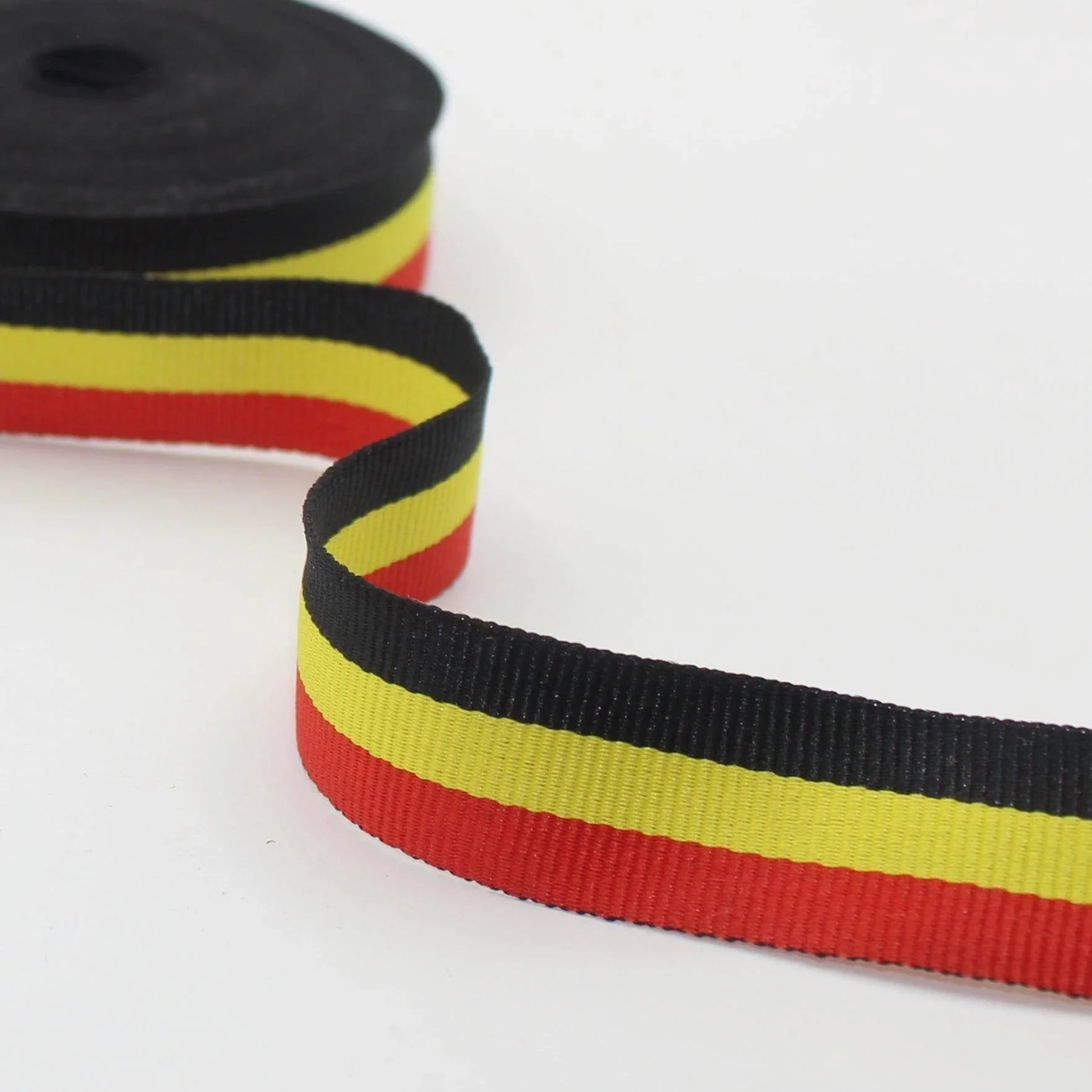 10 meters Belgian Flag TAPE, Gros Grain tape 20mm Belgium - ACCESSOIRES LEDUC BV
