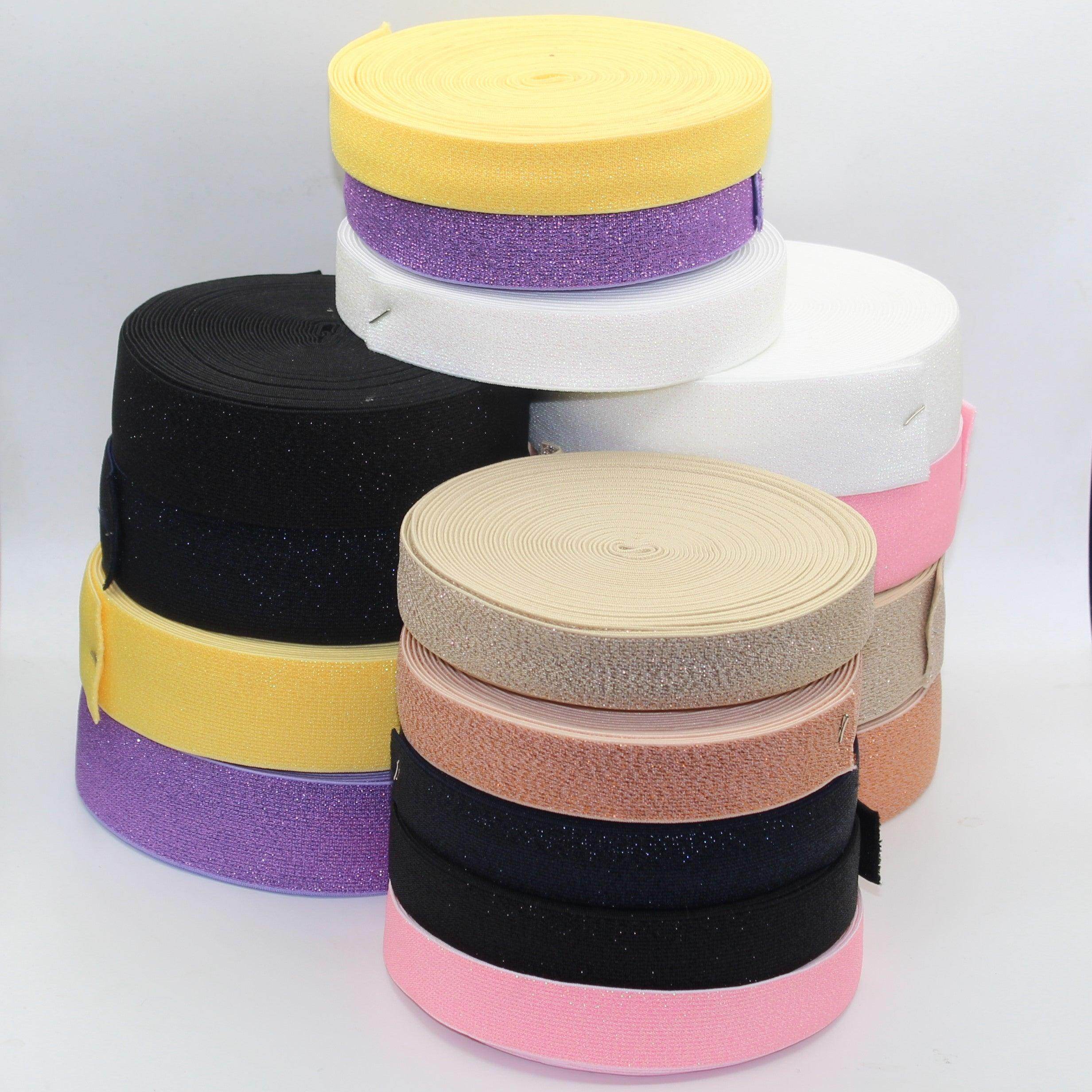 10 meters Lurex Elastic 25 or 40mm #ELA1319 - ACCESSOIRES LEDUC BV