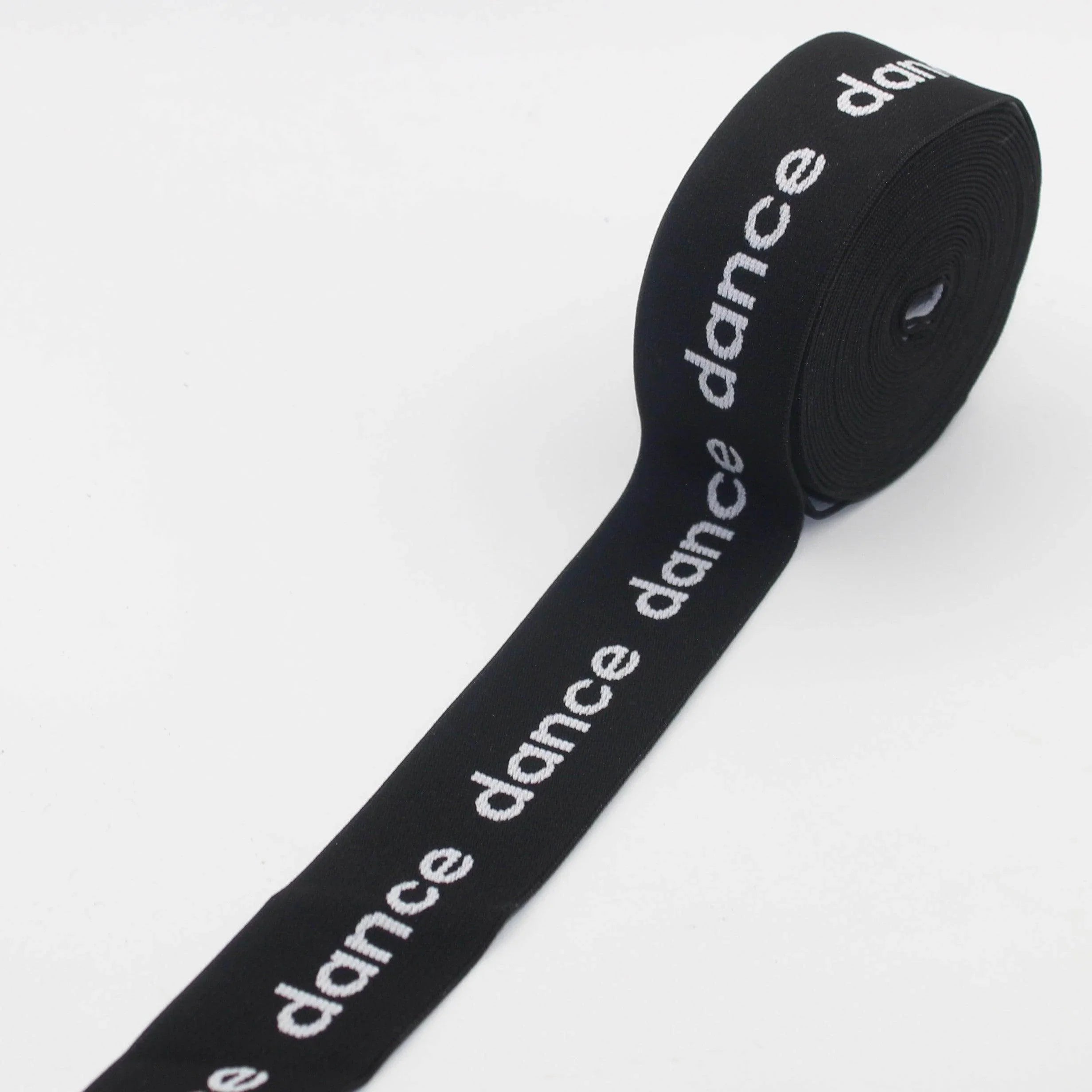 Black Elastic with Generic Logo 40mm #ELA3523 - ACCESSOIRES LEDUC BV
