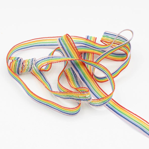 10 M Rainbow Elastic 10mm - ACCESSOIRES LEDUC BV