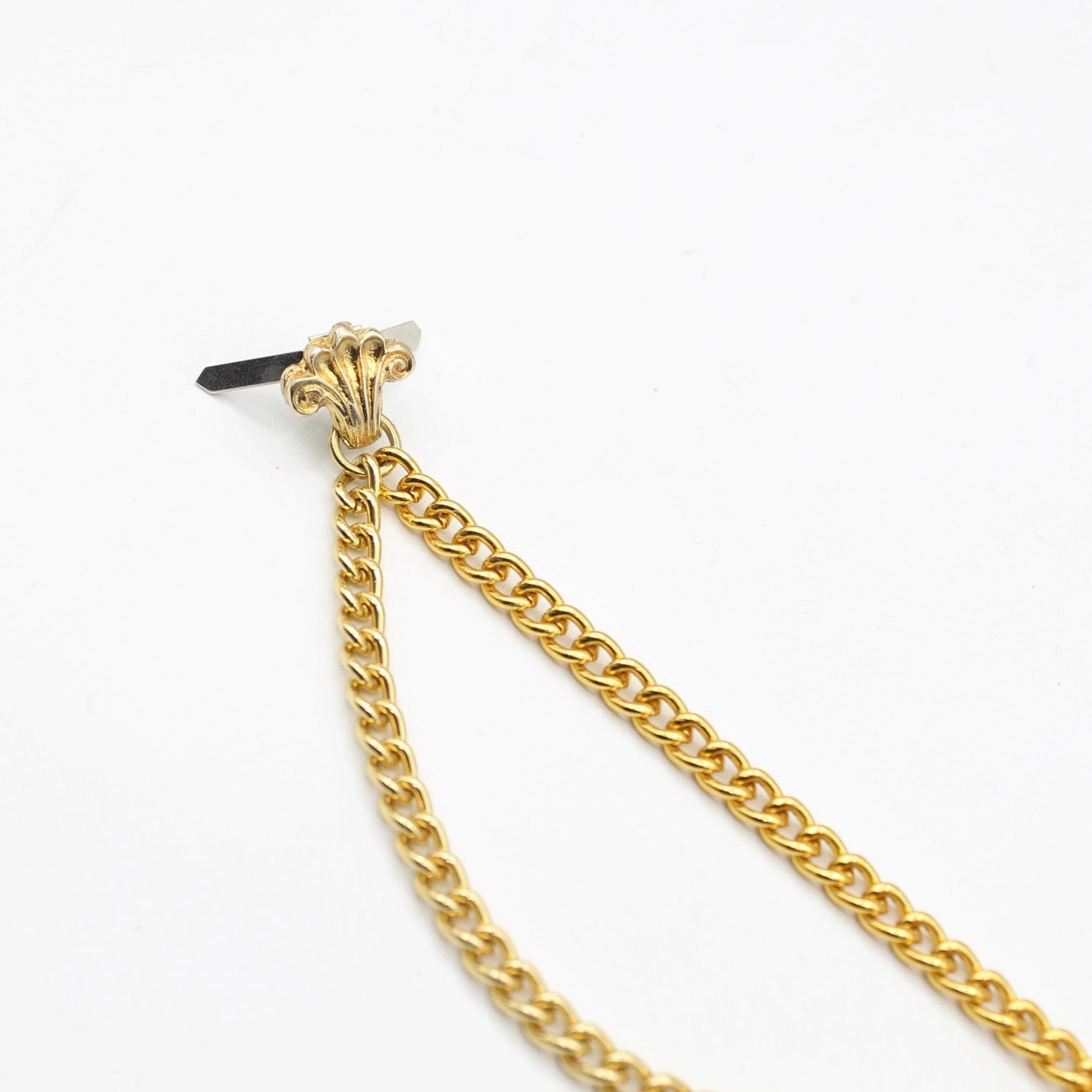 1 Golden Chains with Iris Flowers 10cm - ACCESSOIRES LEDUC BV