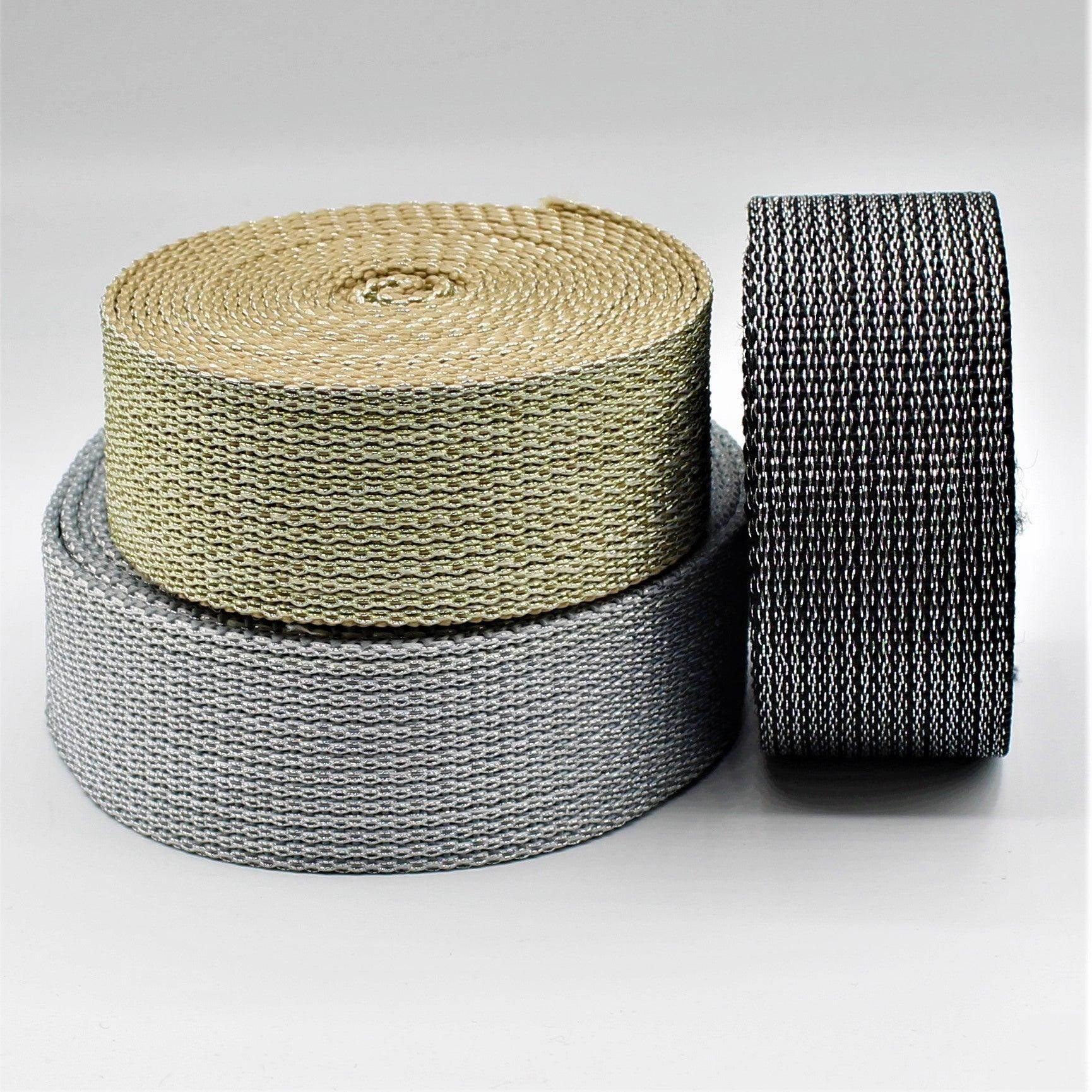 5 meters Lurex Webbing 36mm #RUB1940 - ACCESSOIRES LEDUC BV