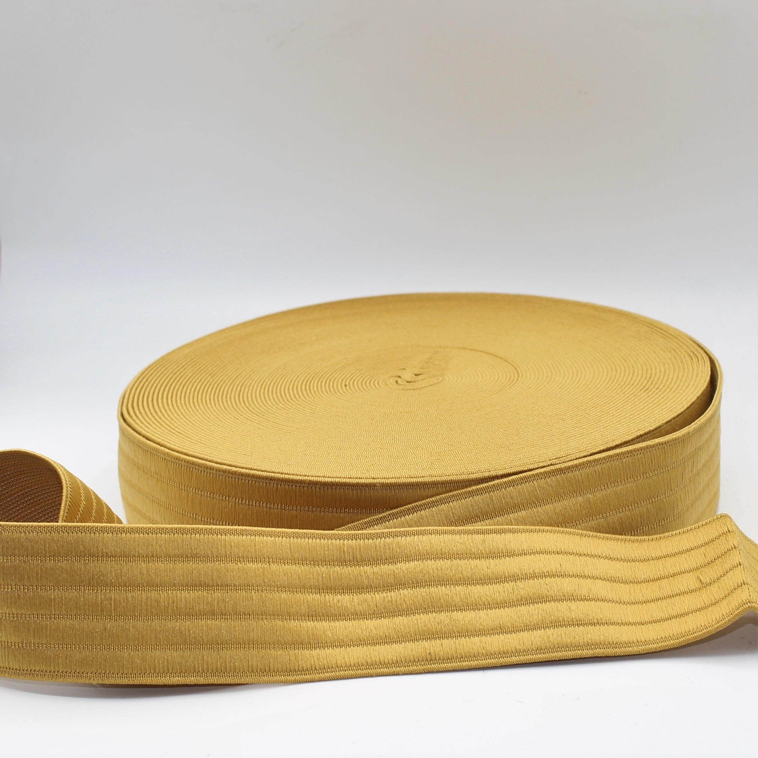 20 meters Golden Ribbed Elastic 4cm - ACCESSOIRES LEDUC BV