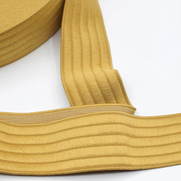20 meters Golden Ribbed Elastic 4cm - ACCESSOIRES LEDUC BV