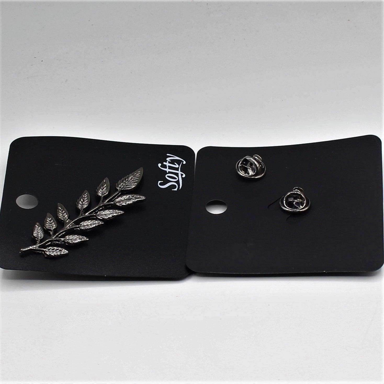 Silver or Gold Metalic Brooches (65 mm) with Pin - ACCESSOIRES LEDUC BV