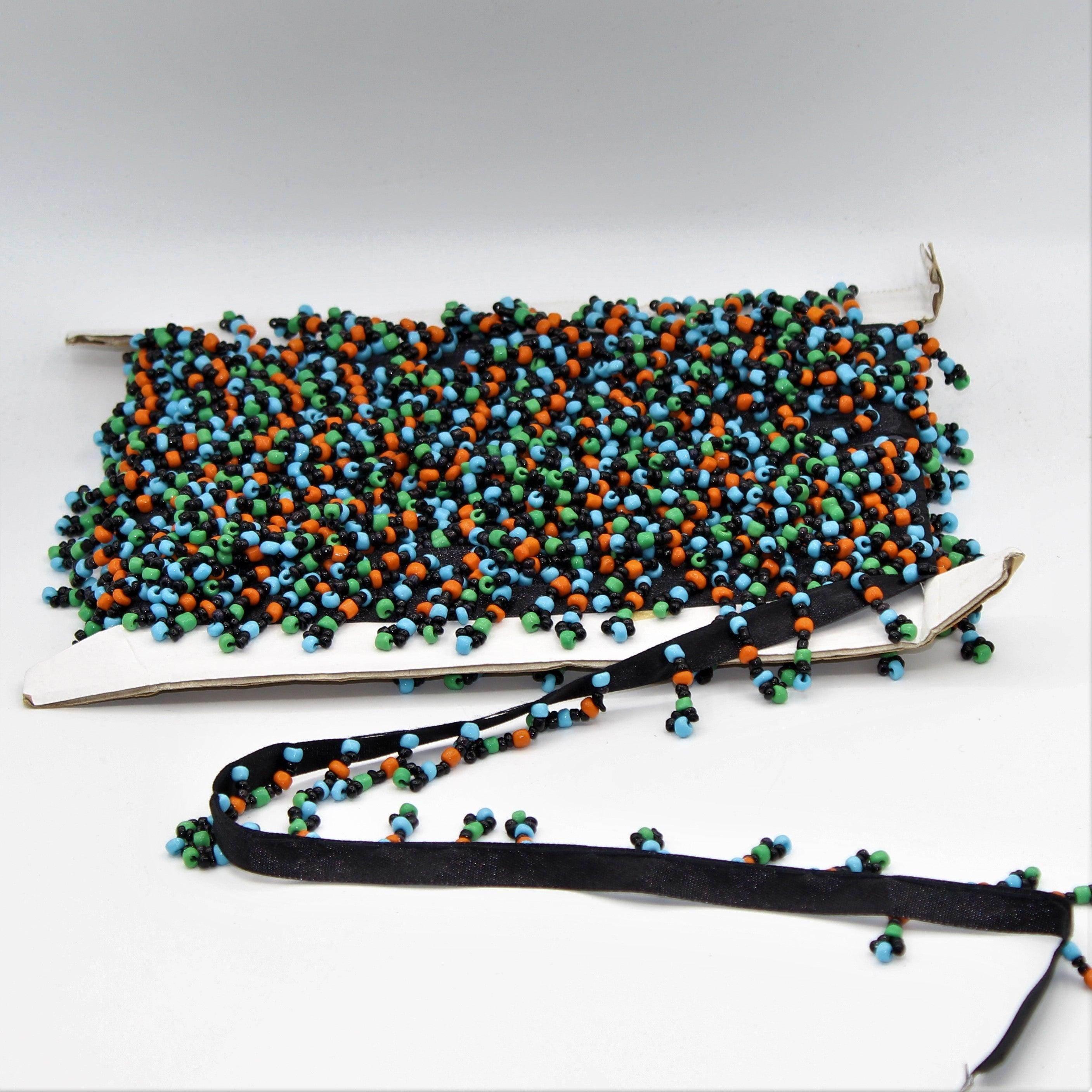 3x Meters Ribbon with Pearls of different colors - ACCESSOIRES LEDUC BV