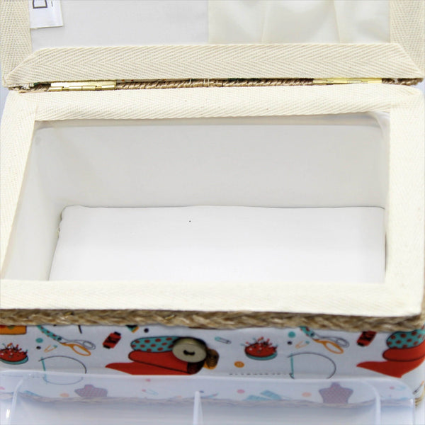 Sewing box with matching tape measure and cushion - ACCESSOIRES LEDUC BV