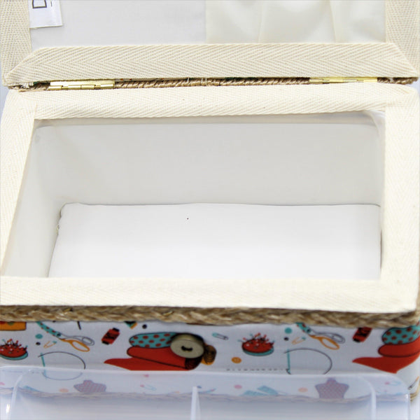 Sewing box with matching tape measure and cushion - ACCESSOIRES LEDUC