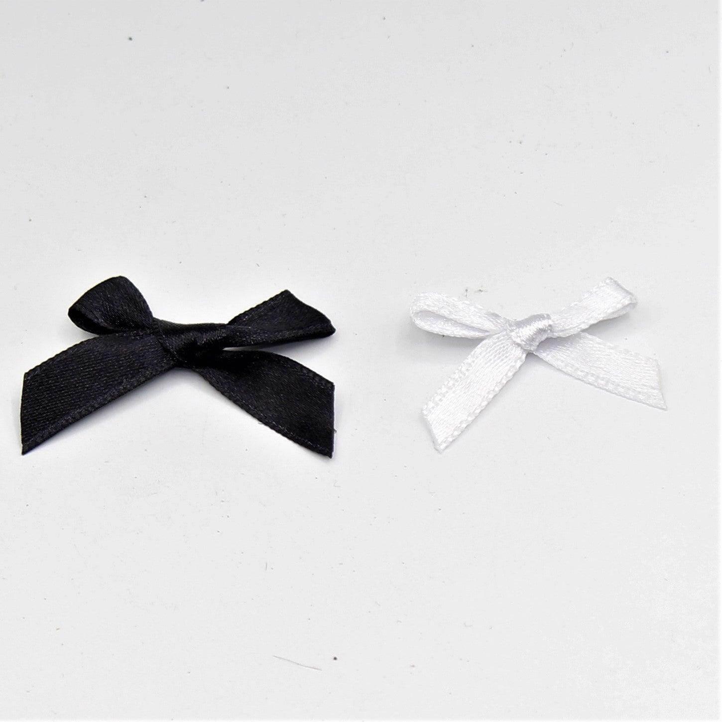 5 Black and White Bow Tie 30 and 35mm - ACCESSOIRES LEDUC BV