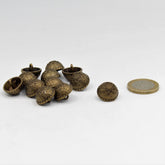 Vintage Metal Zamac Shank Button with Flower Pattern 15,18,20 and 23mm - ACCESSOIRES LEDUC BV