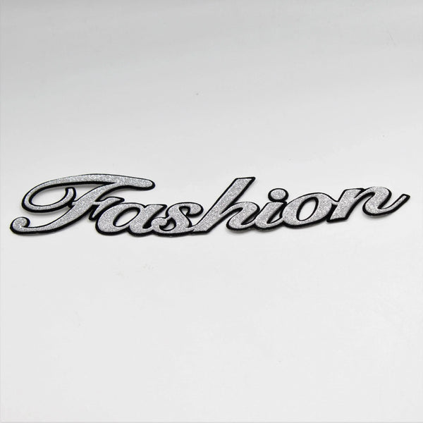 Black and White Shiny Patch "Fashion" 20x5cm - ACCESSOIRES LEDUC