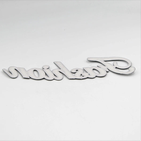 Black and White Shiny Patch "Fashion" 20x5cm - ACCESSOIRES LEDUC